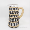 paper wrapped glass pitcher with handle